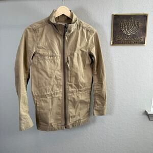 Women's Madewell Tan Zip Front Cargo Utility Jacket Size‎ XS